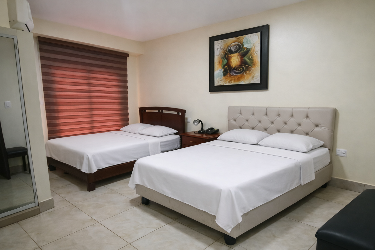 Habitación doble con camas independientes